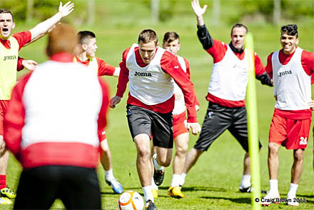 Stephen Husband in training Stephen Husband in training