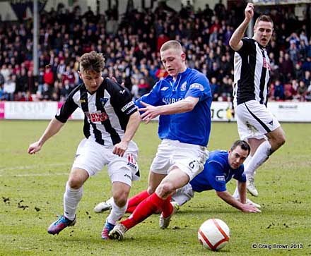 Josh Falkingham v Cowdenbeath Josh Falkingham v Cowdenbeath
