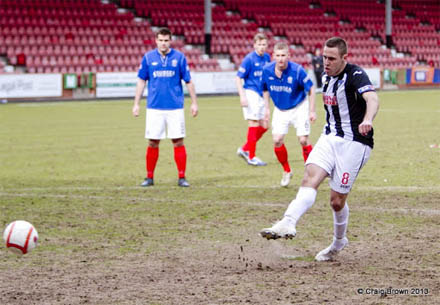 Stephen Husband scores from the spot Stephen Husband scores from the spot