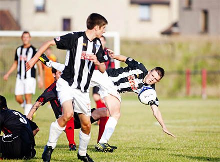 Lewis Spence is horizontal about match at Rosyth