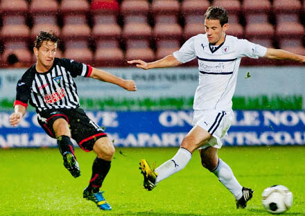 Josh Falkingham v Raith Rovers Josh Falkingham v Raith Rovers