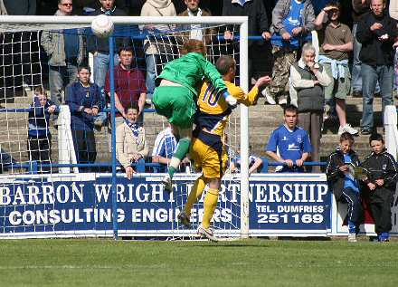 Andy Kirk heads in opening goal Andy Kirk heads in opening goal