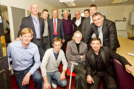 JOE NELSON & FORMER PLAYERS NOV 2013 JOE NELSON & FORMER PLAYERS NOV 2013
