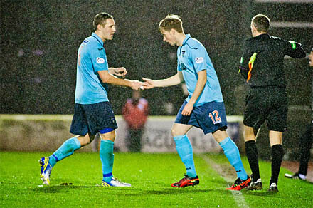 Jordan Moore replaces Stephen Husband (81)