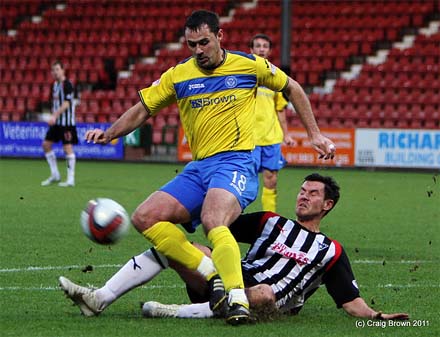 Andy Barrowman v St Johnstone Andy Barrowman v St Johnstone