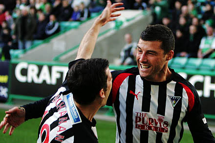 Austin McCann v Hibs Austin McCann v Hibs
