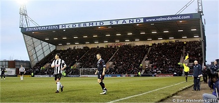 Starks Park: away stand Starks Park: away stand