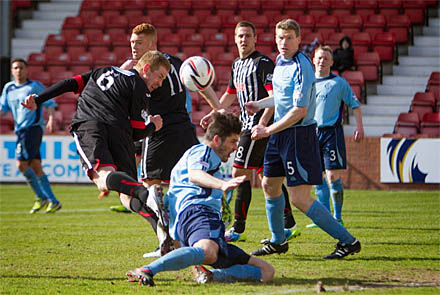 Andy Geggan tries to break the deadlock Andy Geggan tries to break the deadlock