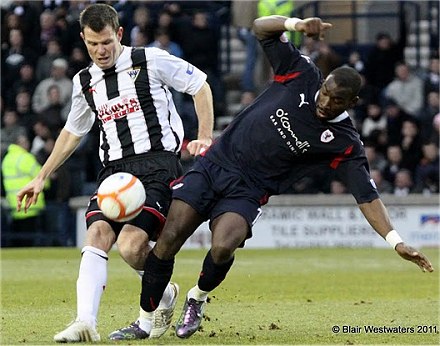 Andy Dowie v Raith Rovers Andy Dowie v Raith Rovers