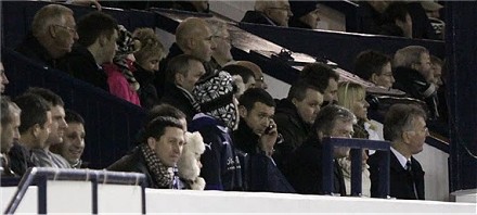 Jim McIntyre in the stand at Starks Park Jim McIntyre in the stand at Starks Park
