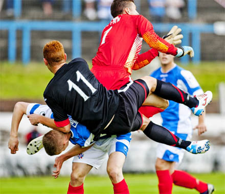 Ryan Thomson is denied by Thomas Flynn