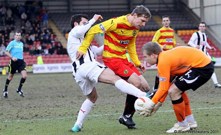 Liam Buchanan v Partick Thistle Liam Buchanan v Partick Thistle
