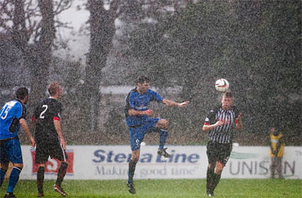 weather closed in during the latter stages of the second half