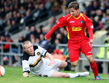 Josh Falkingham v Dumbarton Josh Falkingham v Dumbarton