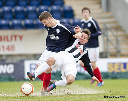 Josh Falkingham tests the pitch Josh Falkingham tests the pitch