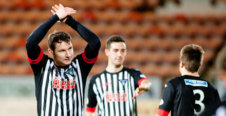 Callum Morris celebrates