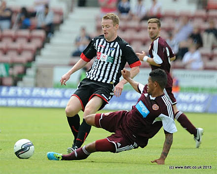 Andy Geggan v Hearts Andy Geggan v Hearts