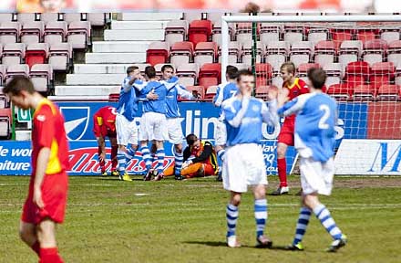 St Johnstone open the scoring St Johnstone open the scoring