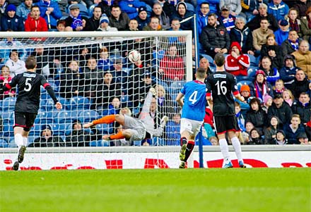 Callum Gallagher nets Rangers second Callum Gallagher nets Rangers second
