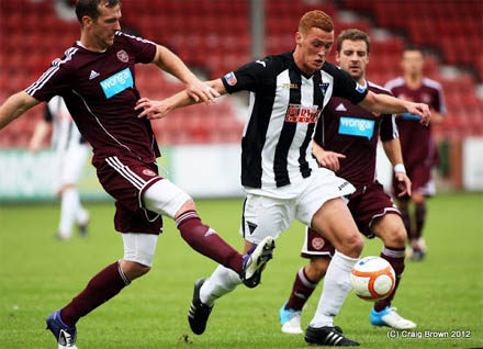Ryan Thomson v Hearts Ryan Thomson v Hearts