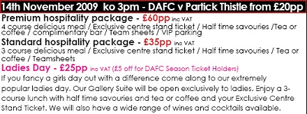 Partick Thistle Hospitality Partick Thistle Hospitality