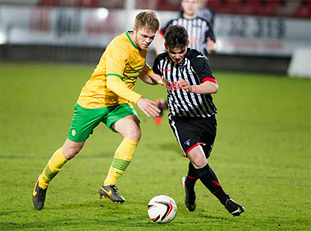PJ Crossan v Celtic U20s PJ Crossan v Celtic U20s