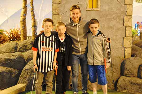 Josh with Young Pars Josh with Young Pars