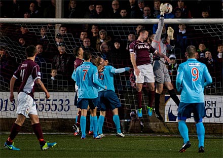 Ryan Scully stops Stenhousemuir Ryan Scully stops Stenhousemuir