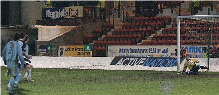 Kirk puts away penalty for number seven Kirk puts away penalty for number seven
