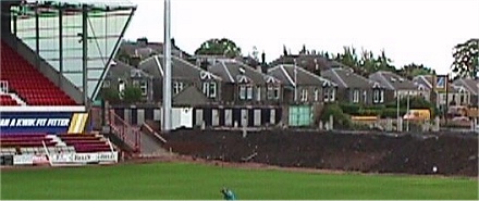 East End Park during construction of the McCathie Stand East End Park during construction of the McCathie Stand
