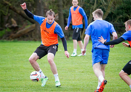 Callum Morris in training Callum Morris in training