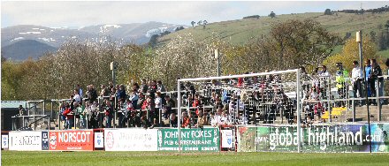 Dunfermline Athletic fans at Dingwall 180409 Dunfermline Athletic fans at Dingwall 180409