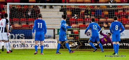Airdrie score from the spot Airdrie score from the spot