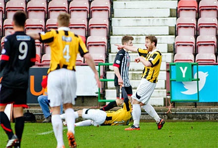 East Fife are awarded a penalty East Fife are awarded a penalty