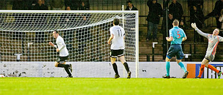 Ayr`s second goal Ayr`s second goal