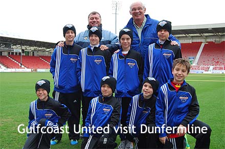 Gulfcoast United from Florida visit Dunfermline Gulfcoast United from Florida visit Dunfermline