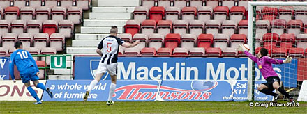 Dunfermlin?e Athletic v Airdrie Irn Bru First Division East End Park 04 May 2013, Liam Coogans scores(c) Craig Brown Dunfermlin?e Athletic v Airdrie Irn Bru First Division East End Park 04 May 2013, Liam Coogans scores(c) Craig Brown