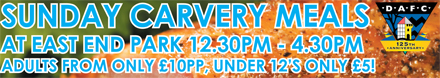 Carvery Sunday Lunch banner Carvery Sunday Lunch banner