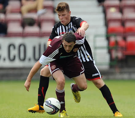 Alex Whittle v Hearts Alex Whittle v Hearts