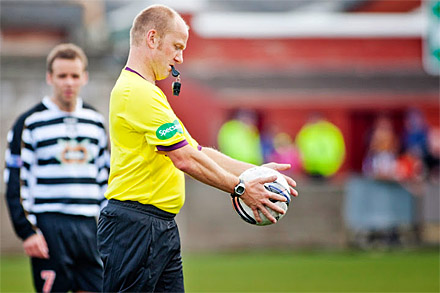 Referee Mat Northcroft Referee Mat Northcroft