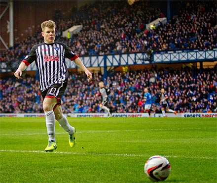 Alex Whittle at Ibrox Alex Whittle at Ibrox