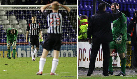 Pars conceding a late equaliser Pars conceding a late equaliser