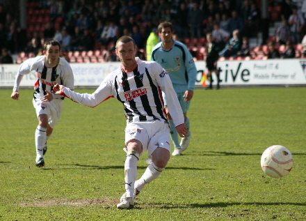 Andy Kirk scores from the spot Andy Kirk scores from the spot