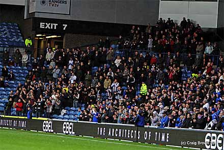 Pars fans at Ibrox Pars fans at Ibrox