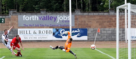 Joe Cardle scores v Stirling Albion Joe Cardle scores v Stirling Albion