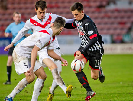 Lawrence Shankland v Airdrieonians Lawrence Shankland v Airdrieonians