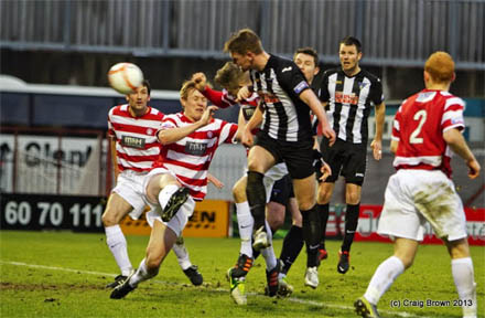 Dunfermline's second goal v Hamilton Dunfermline's second goal v Hamilton