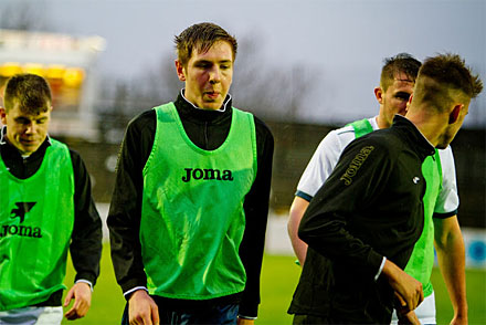 Lewis Martin in warm up Lewis Martin in warm up