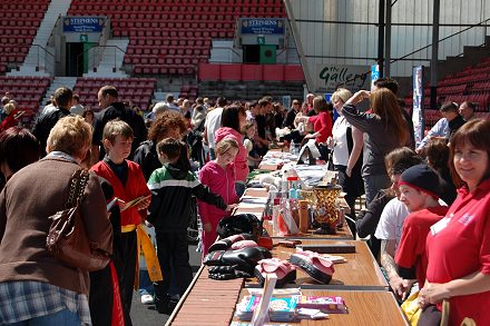 Stalls at DAFC Open Day Stalls at DAFC Open Day
