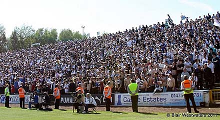 Fans at Cappielow Fans at Cappielow